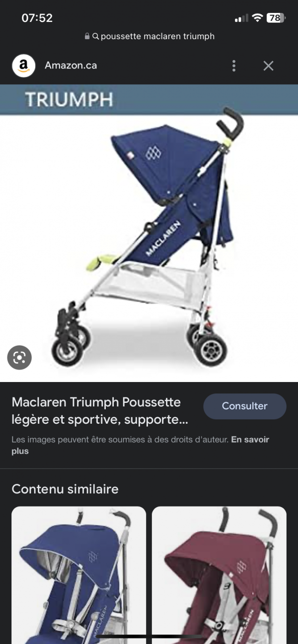 Poussette perdue