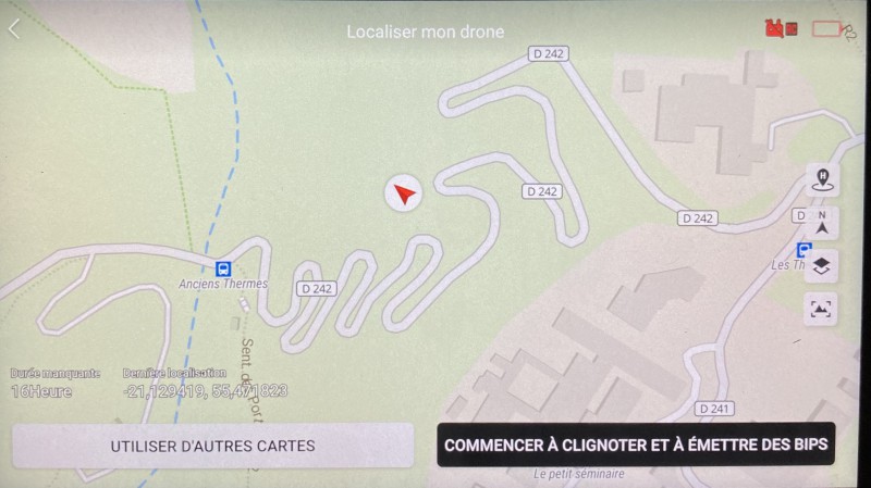 Perdu Drone DJI Mini 3 PRO à CILAOS sur le début de la route de Ilet à Corde