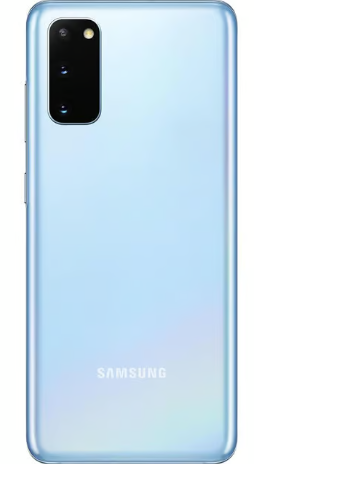 Téléphone Samsung S20 dos bleu