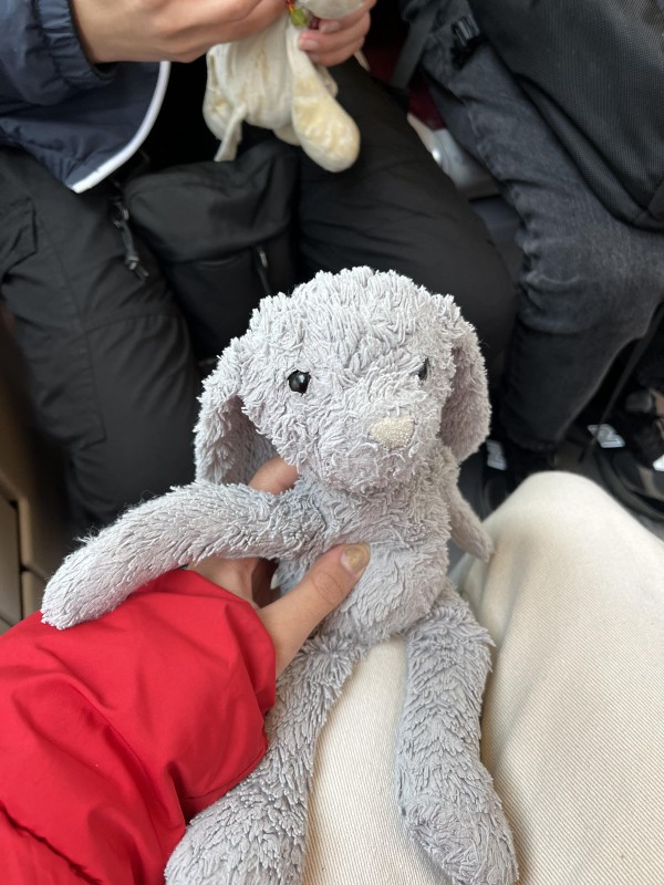 Doudou lapin Gris