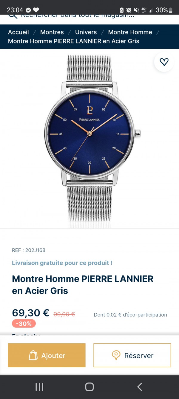 Montre pierre lannier