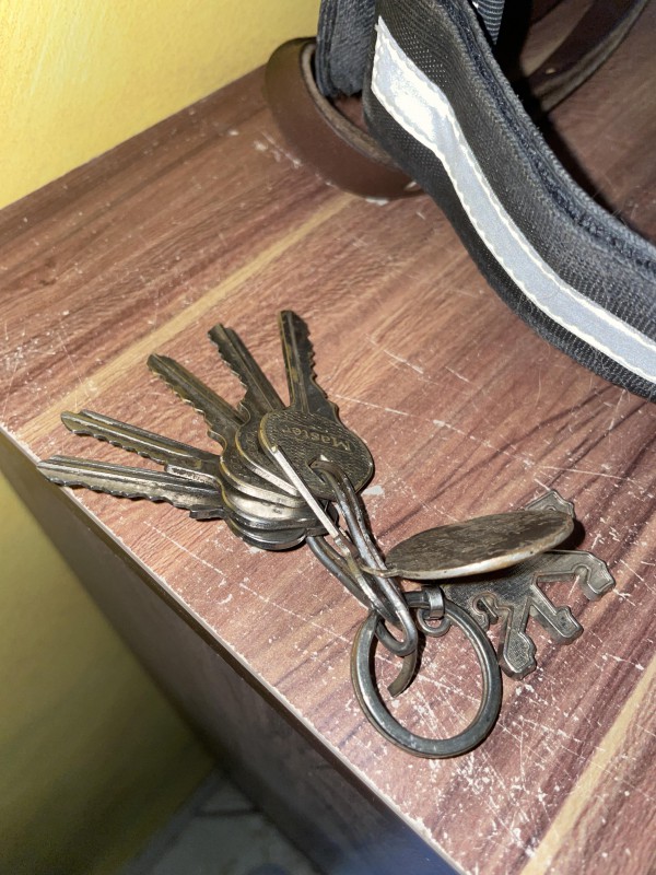 Clés trouvées à Golbey. Rue du fort