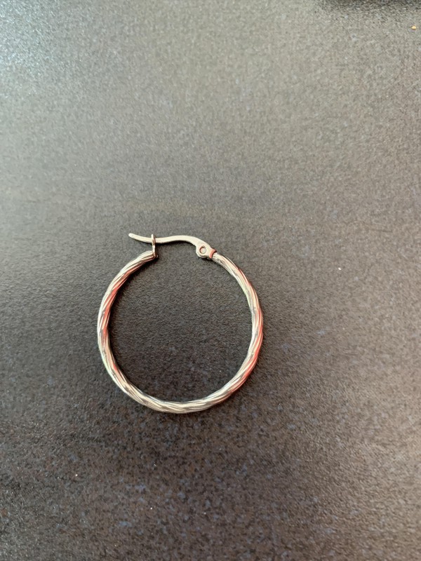 Perdu 1 boucle d’oreille (anneau argenté)
