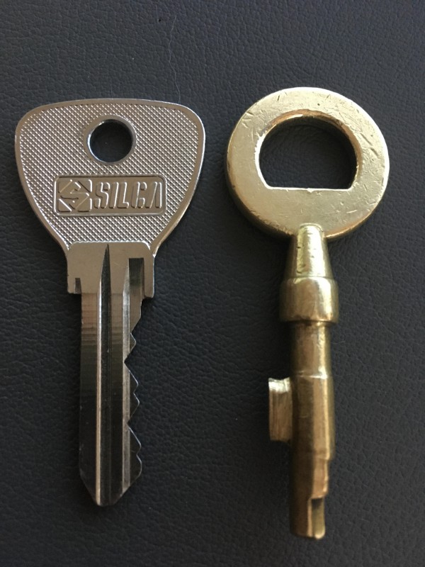 Trousseau de 2 clefs