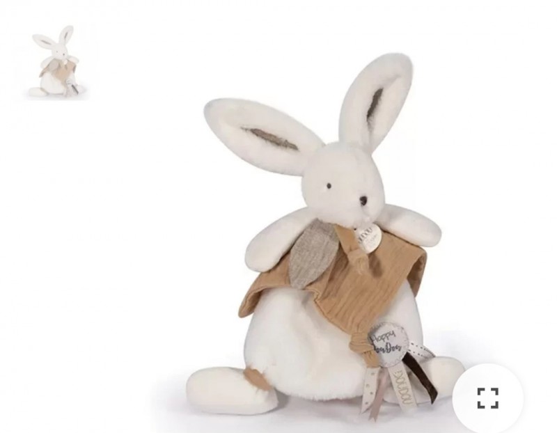 Doudou Lapin blanc, proche église Biarritz