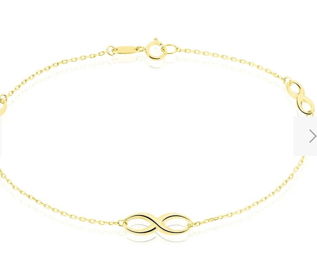 Perdu bracelet doré signe infini - Caen - entre Quatrans et Place de la marre