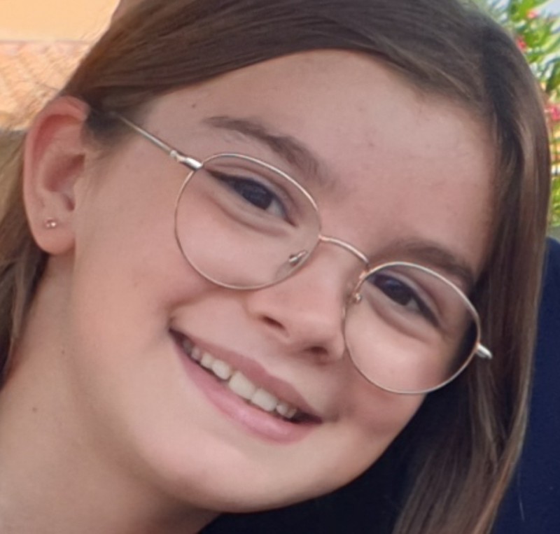 Lunettes de vue enfant dorées