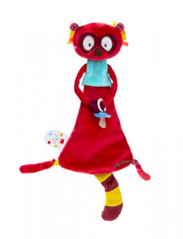 Doudou rouge bordeaux