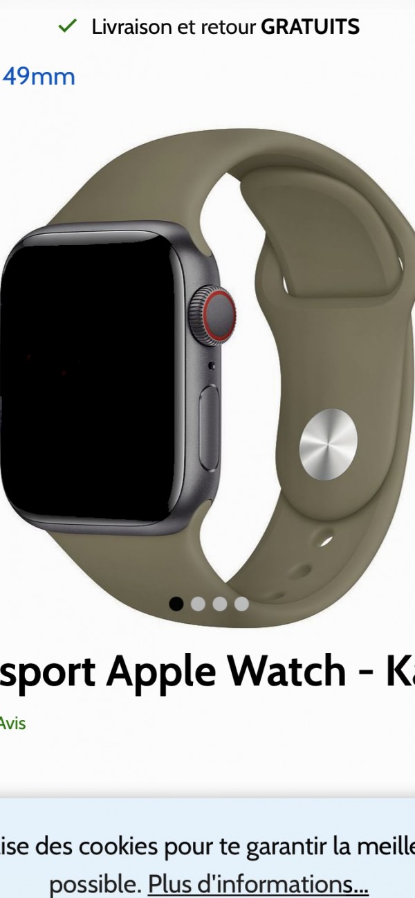 Perdu Montre Apple Watch entre la station Saint Augustin (Paris) et Chatou (78400)