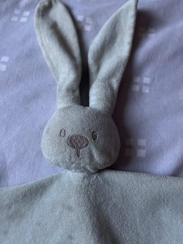 Doudou lapin + sucette MARTIGUES Parc de Figuerolles
