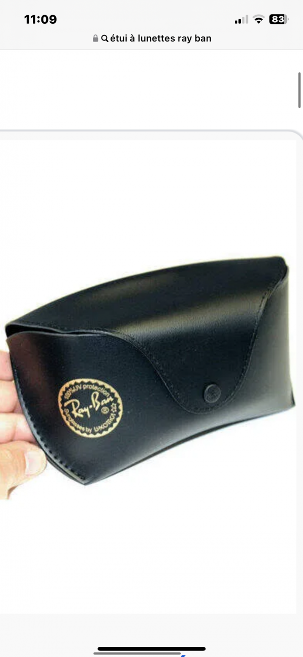 perdu étui à lunettes noir rayban dans le bus 512 direction feucherolles
