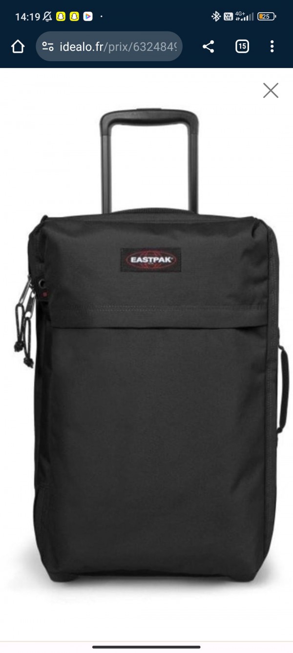 oublis d'une valise eastpack noire dans un bus à la gare de valence