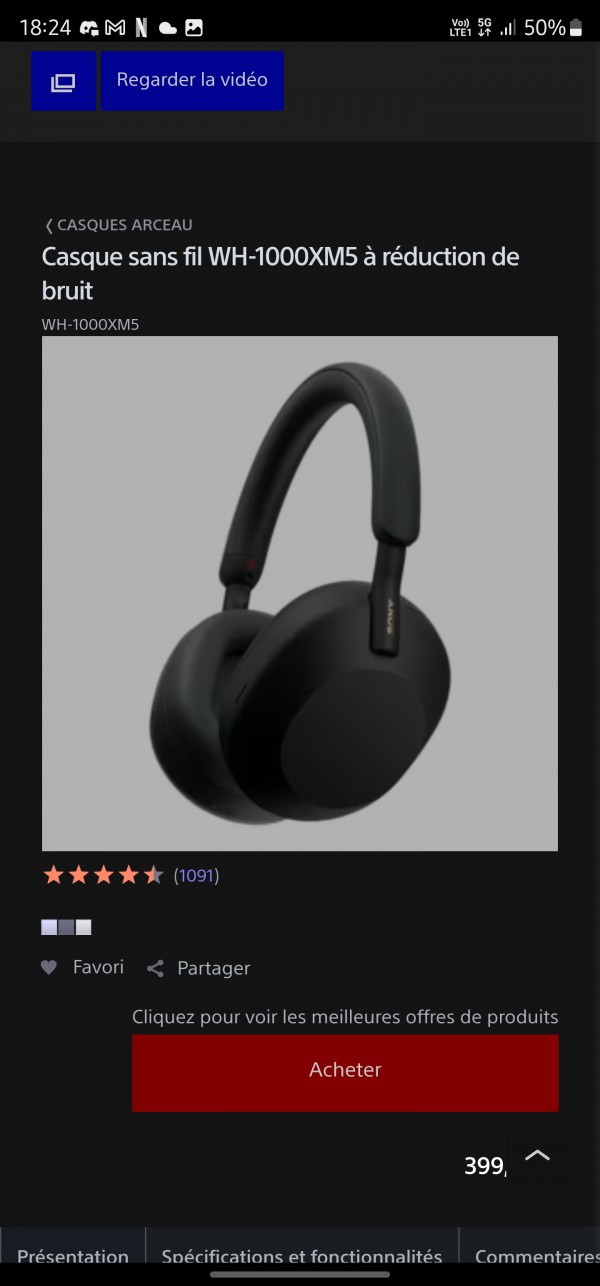 Casque sonny WH1000x5 volé devant le théâtre de champagne à troyes
