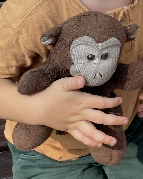 Marionette singe marron