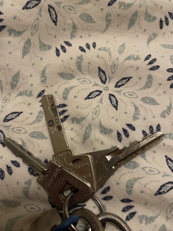 Perdu clé avec porte clés ORALIA