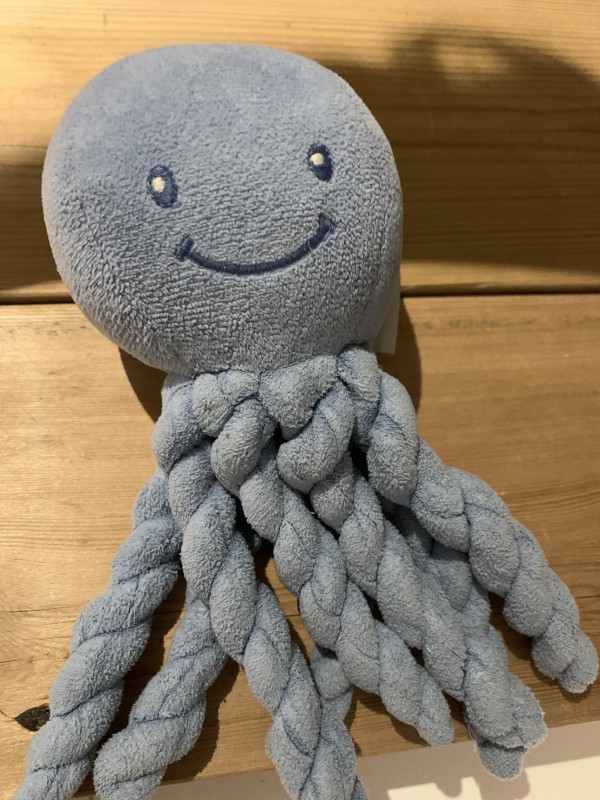 Perdu doudou pieuvre bleue