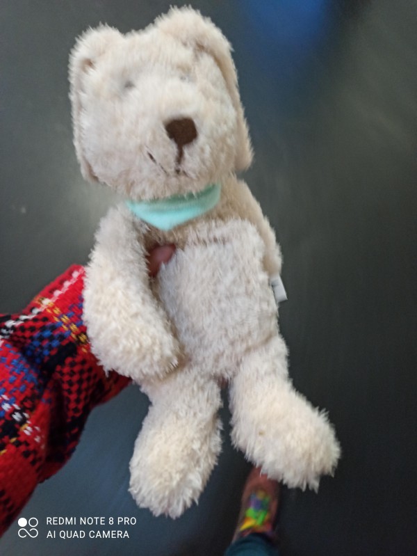 Doudou lapin blanc trouvé dans le métro 9