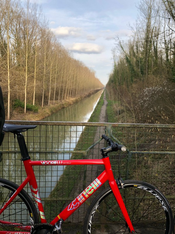 Cinelli Vigorelli Shark (rouge) avec roues Ellipse