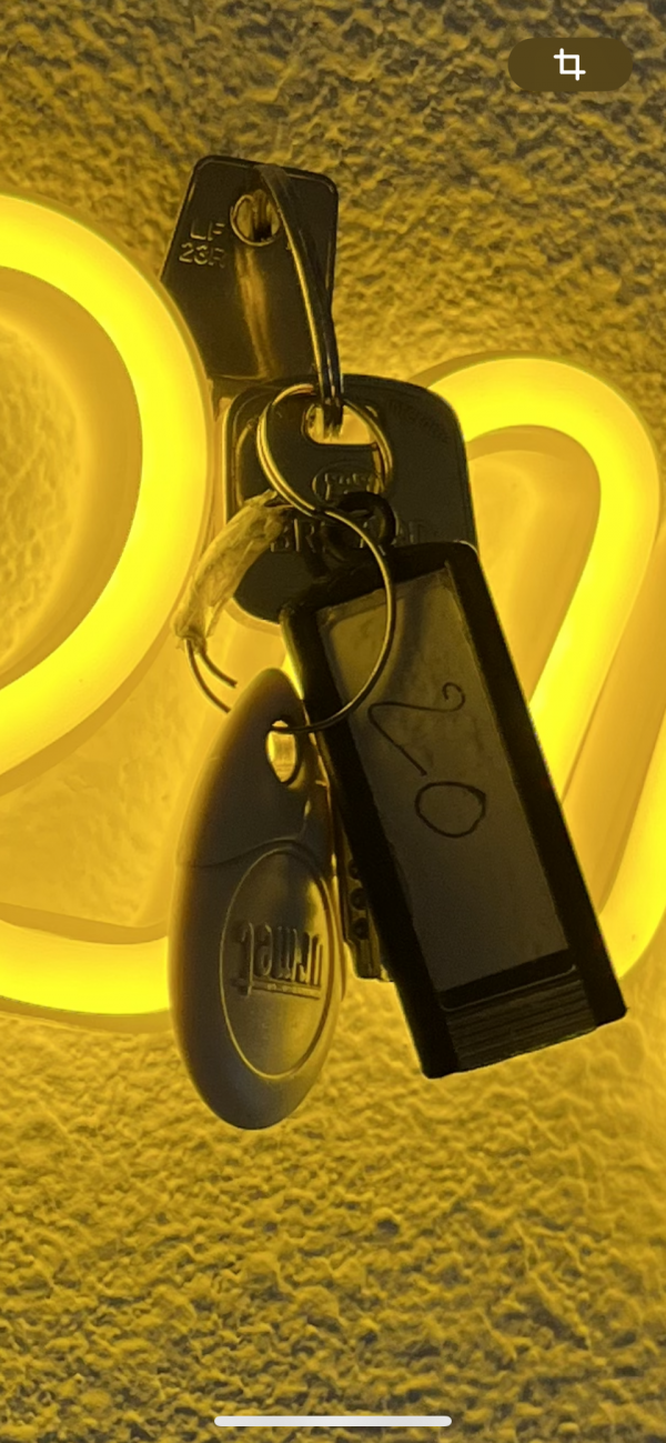Perdu trousseau clé + badge Nîmes perdu niveau 7 collines