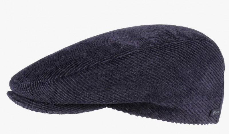 Casquette gavroche velours bleu
