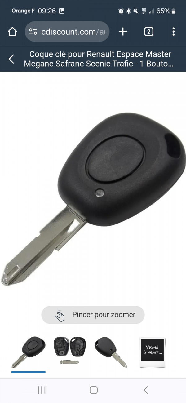 Clé de renault master perdu à ciboure