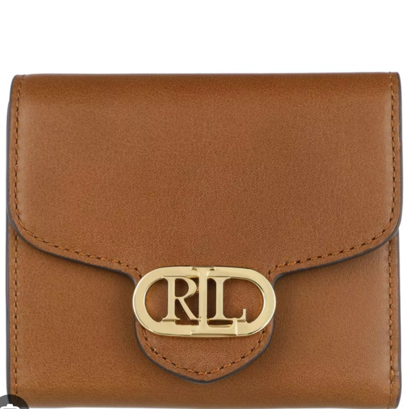 Mon portefeuille marron avec logo Ralph Loraine