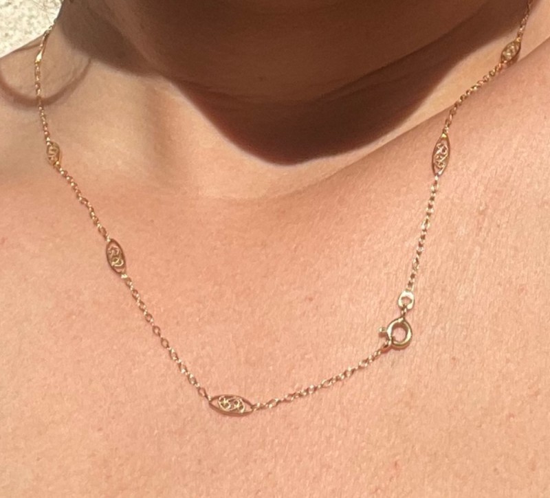 Perdu chaîne maille filigrane