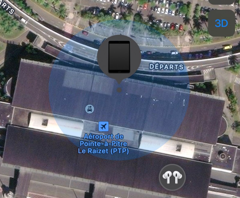 iPad Rouge charniére 4 fevrier Aéroport Guadeloupe Pole caraibes