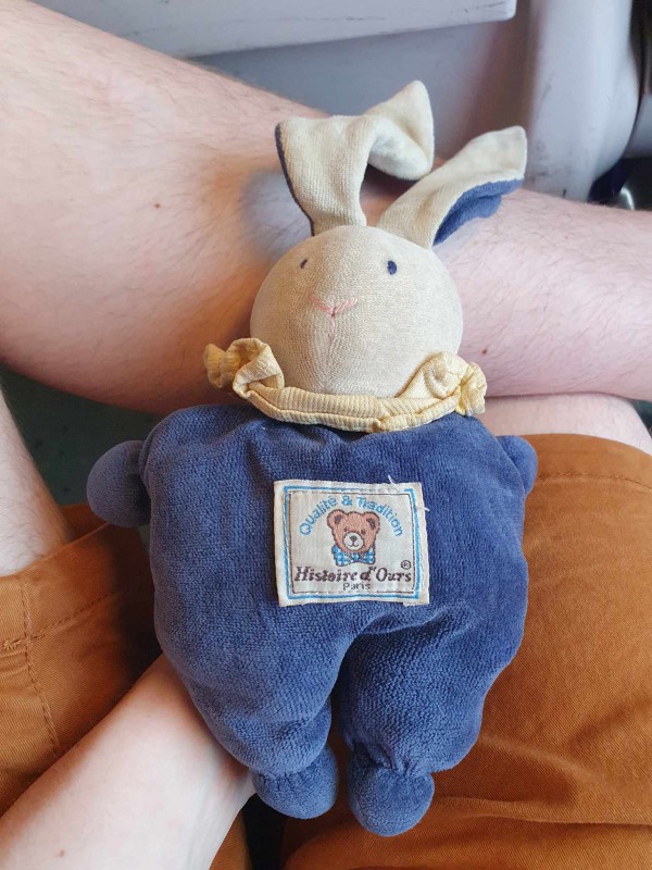 Peluche lapin perdue en Isère ou Savoie
