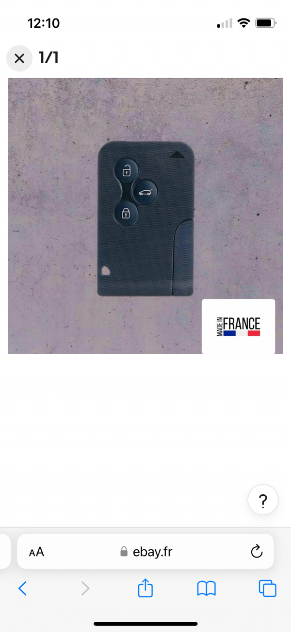Carte clé Renault