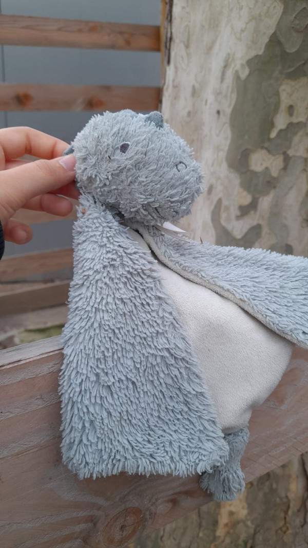 Doudou bleu dragon/dinosaure