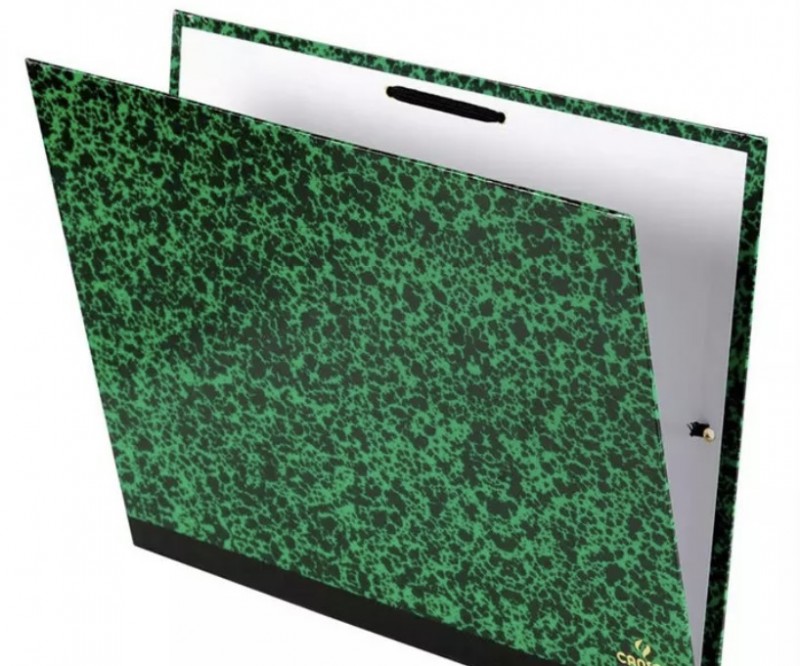 Grande pochette à dessin vert