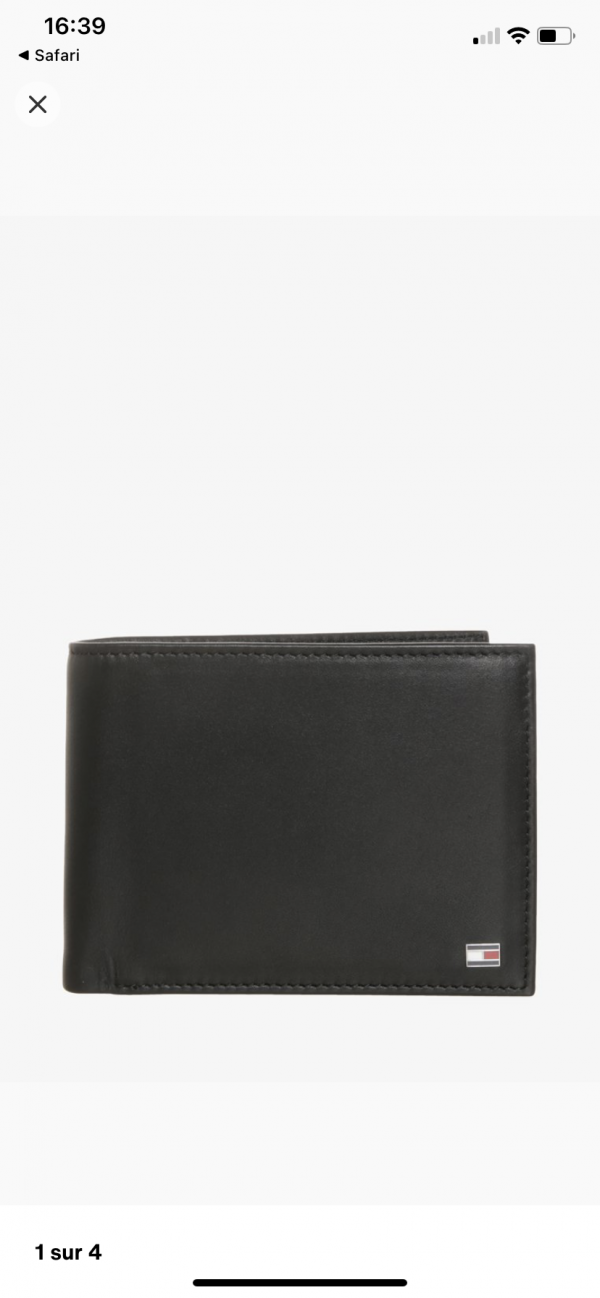 Portefeuille Tommy Hilfiger noir perdu à st Quentin 02100p