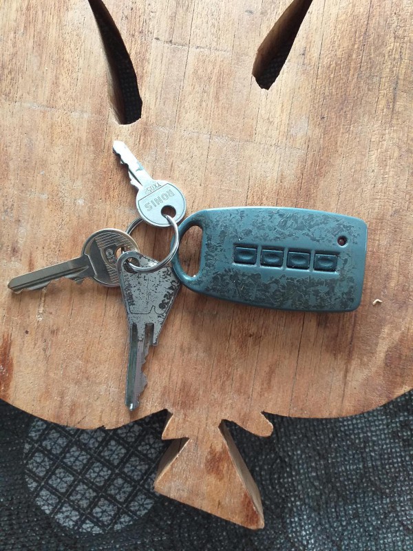 Trousseau de 3 clés avec télécommande