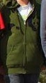 Veste à capuche verte sapin