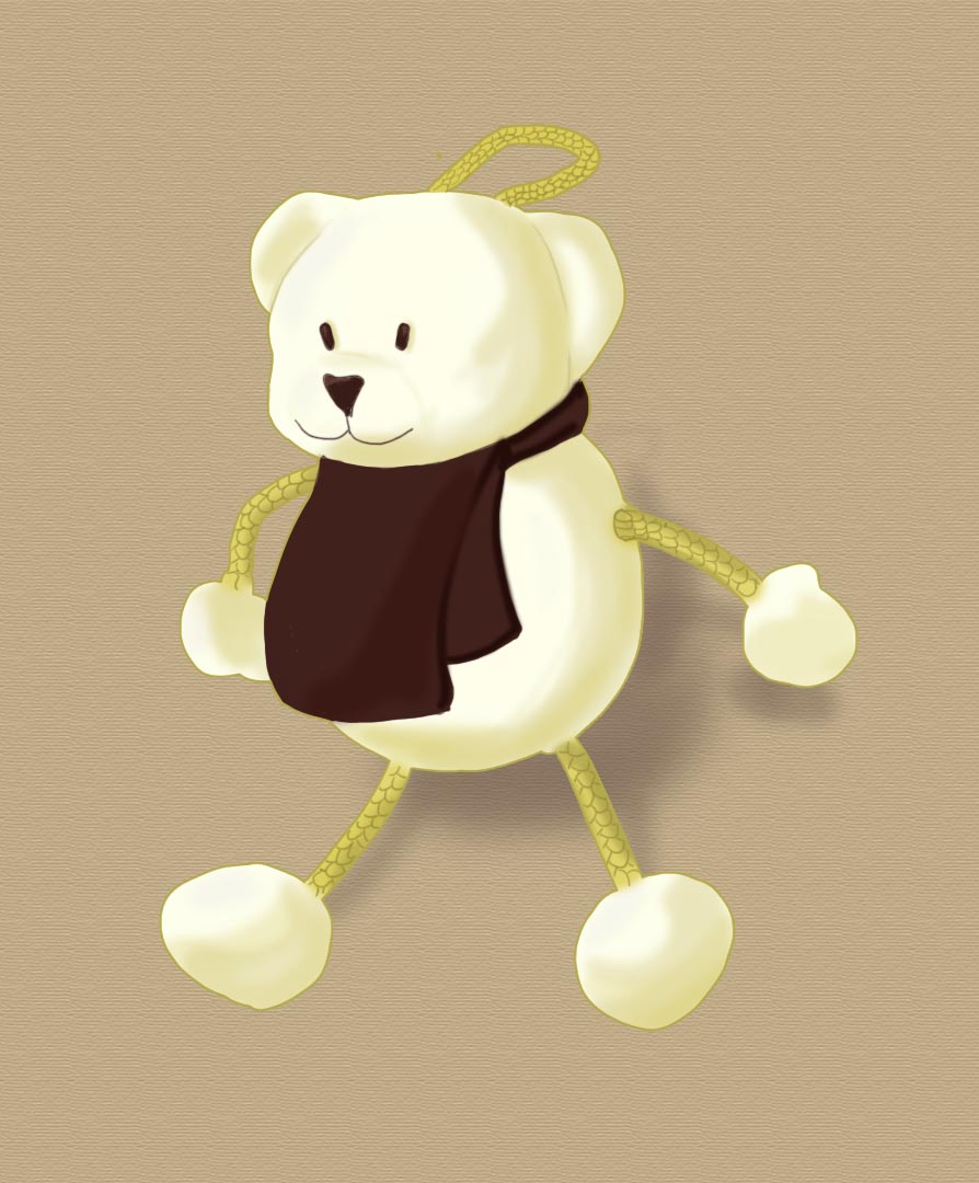 Peluche/porte-clef ours perdu