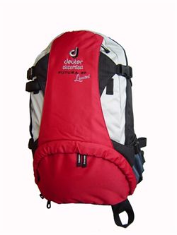 Perdu sac à dos Deuter rouge blanc et noir